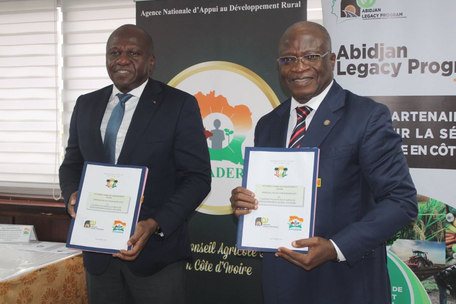 DÉVELOPPEMENT RURAL : L’ANADER ET ABIDJAN LEGACY PROGRAM SCELLENT UN PARTENARIAT STRATÉGIQUE.
