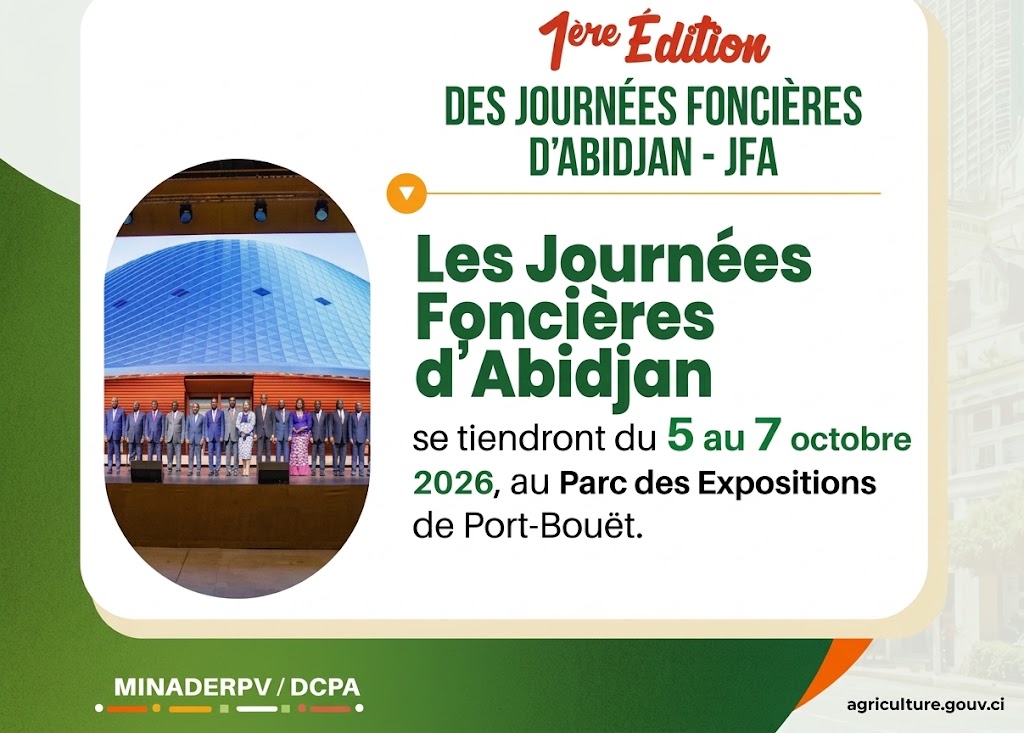 Journée Foncière d'Abidjan ( JFA) : Le CNRA au  centre du débat